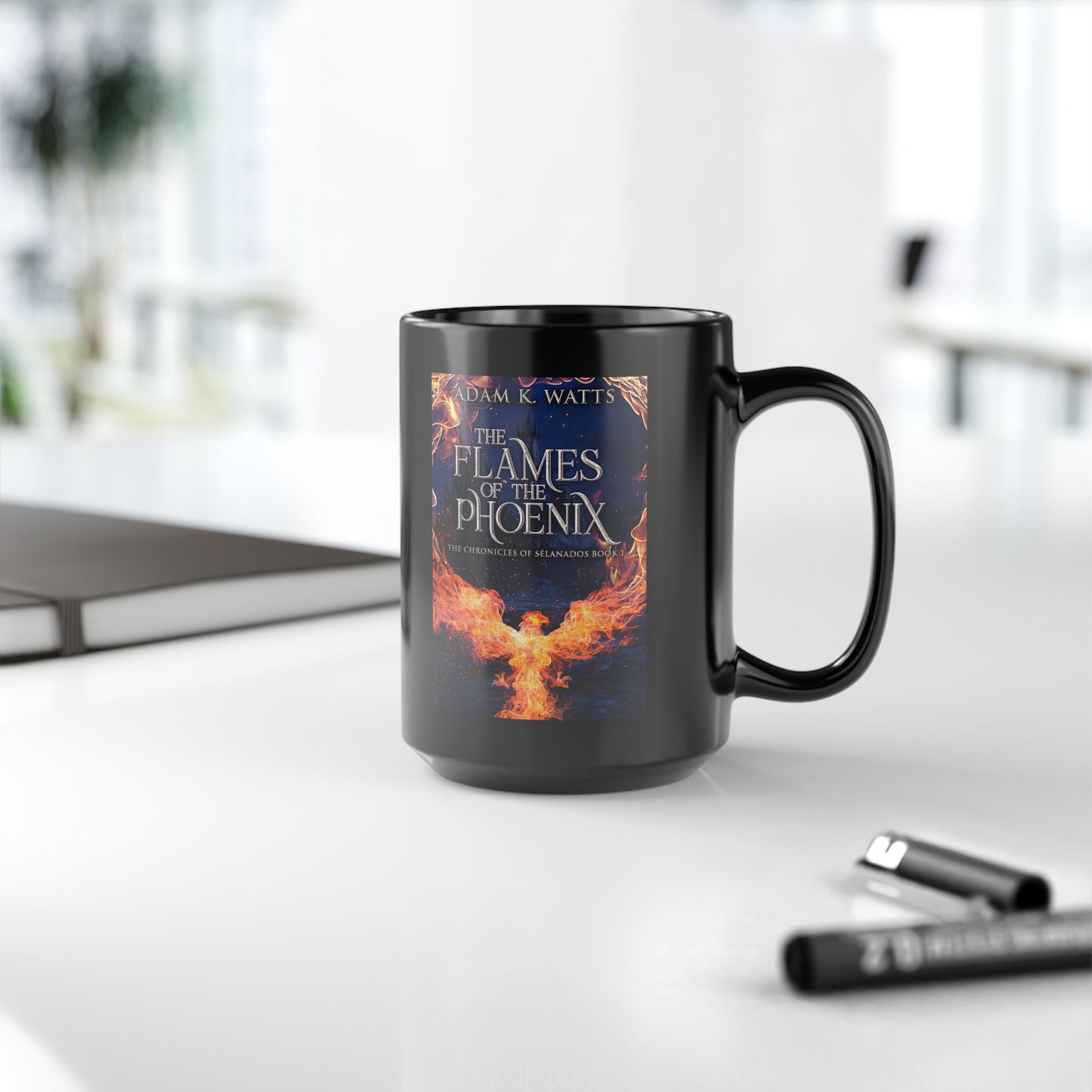 The Flames Of The Phoenix - Black Coffee Mug