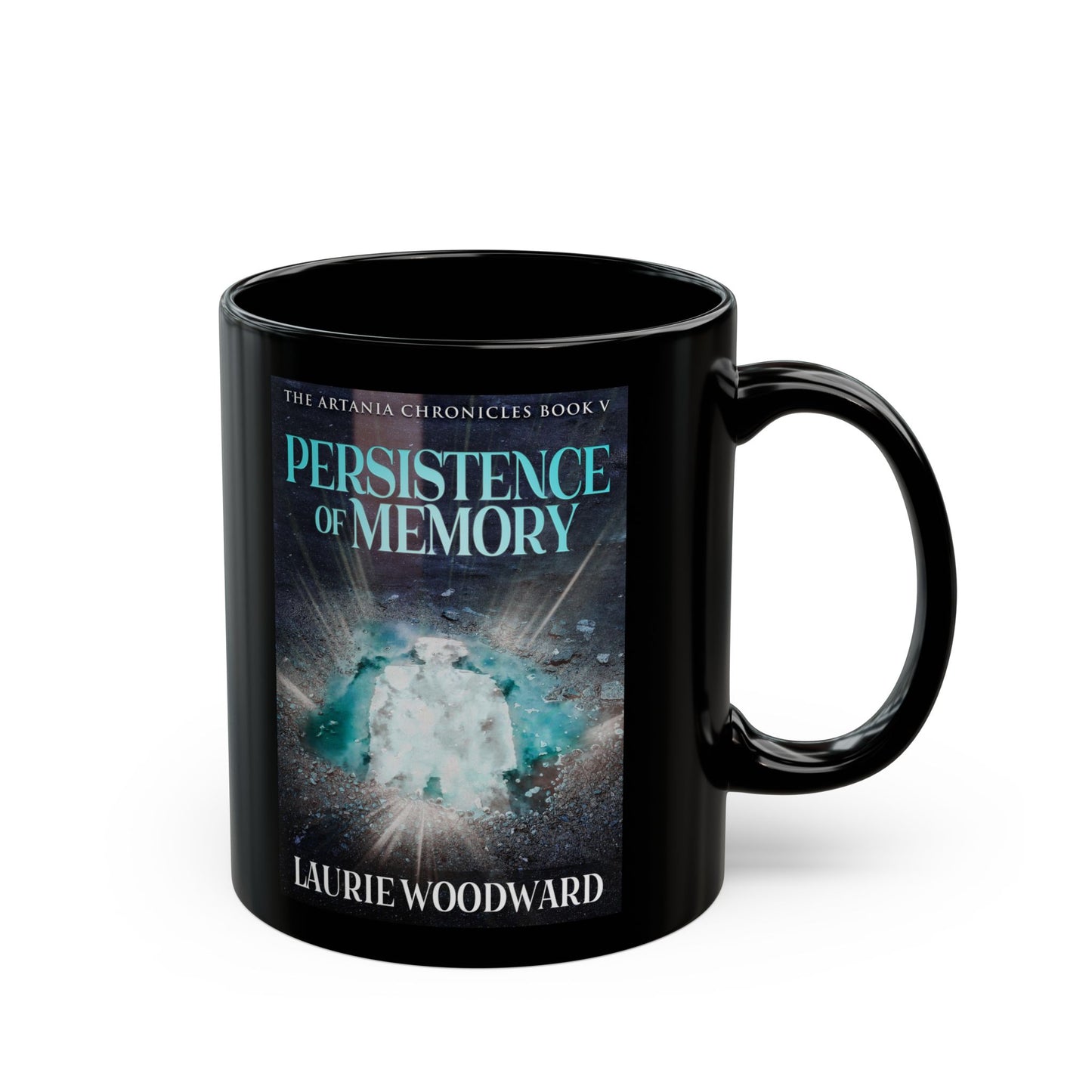 Persistence Of Memory - Black Coffee Mug