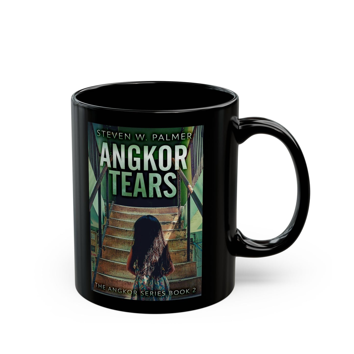 Angkor Tears - Black Coffee Mug