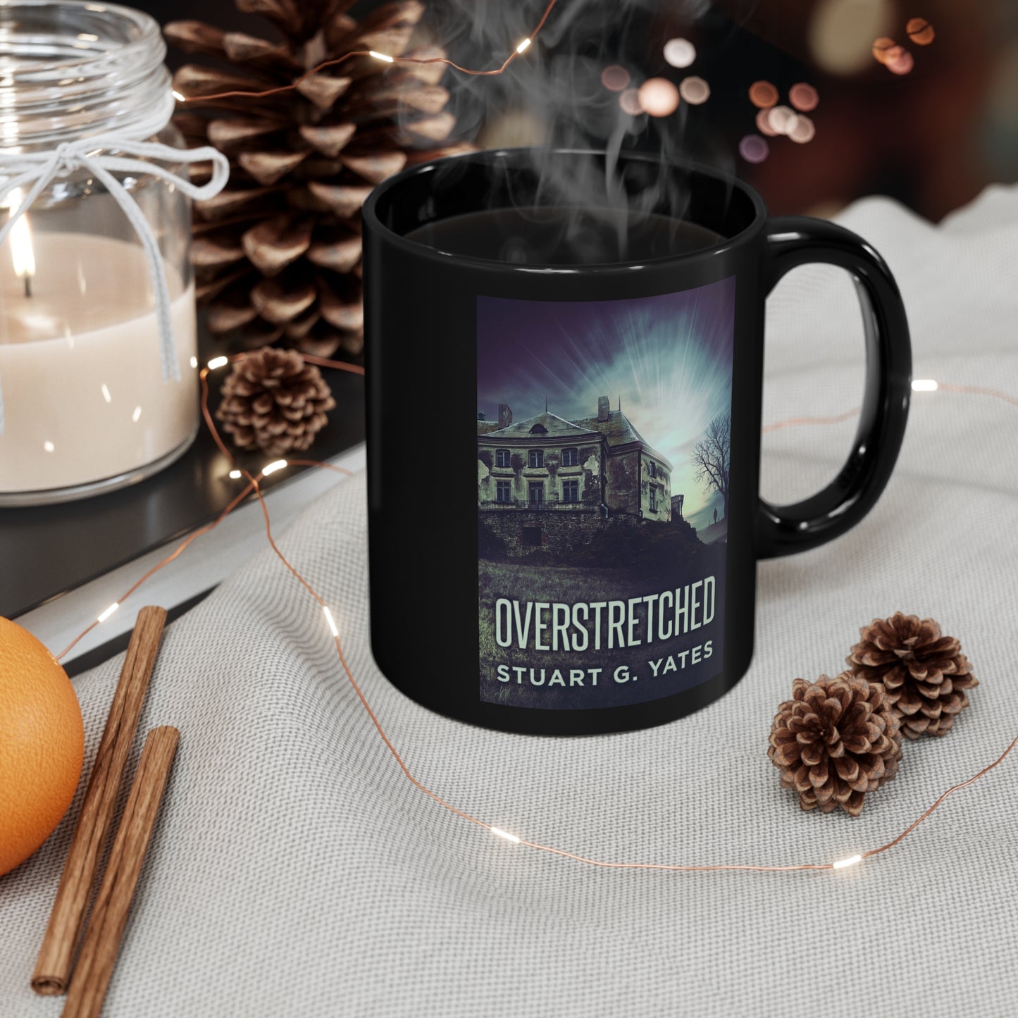 Overstretched - Black Coffee Mug
