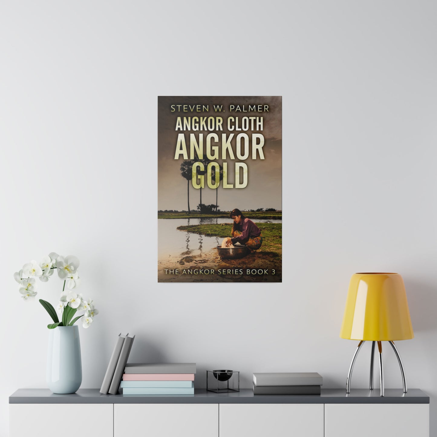 Angkor Cloth, Angkor Gold - Canvas