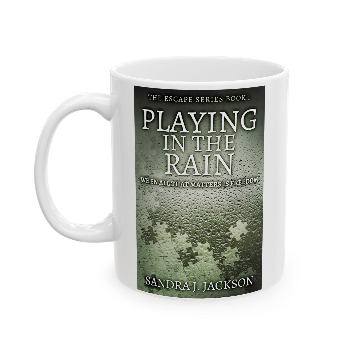 Playing in The Rain - White Coffee Mug