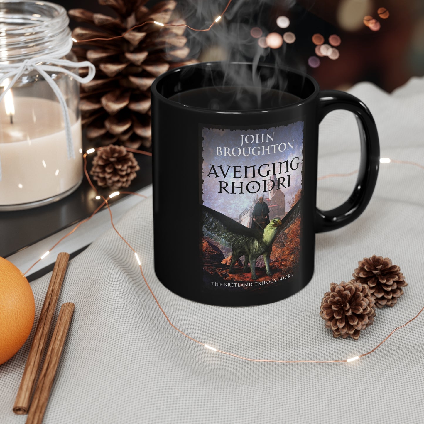 Avenging Rhodri - Black Coffee Mug
