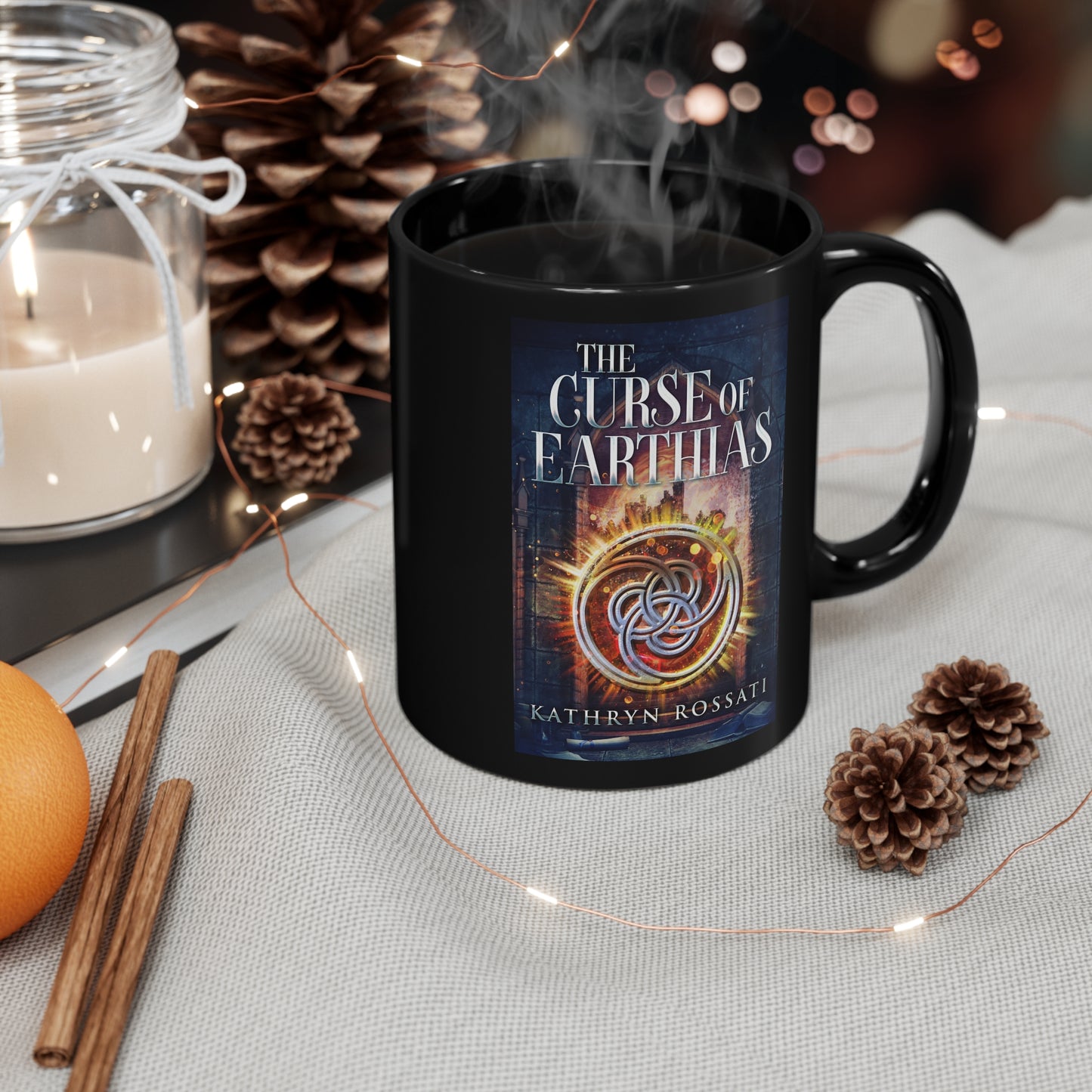 The Curse Of Earthias - Black Coffee Mug