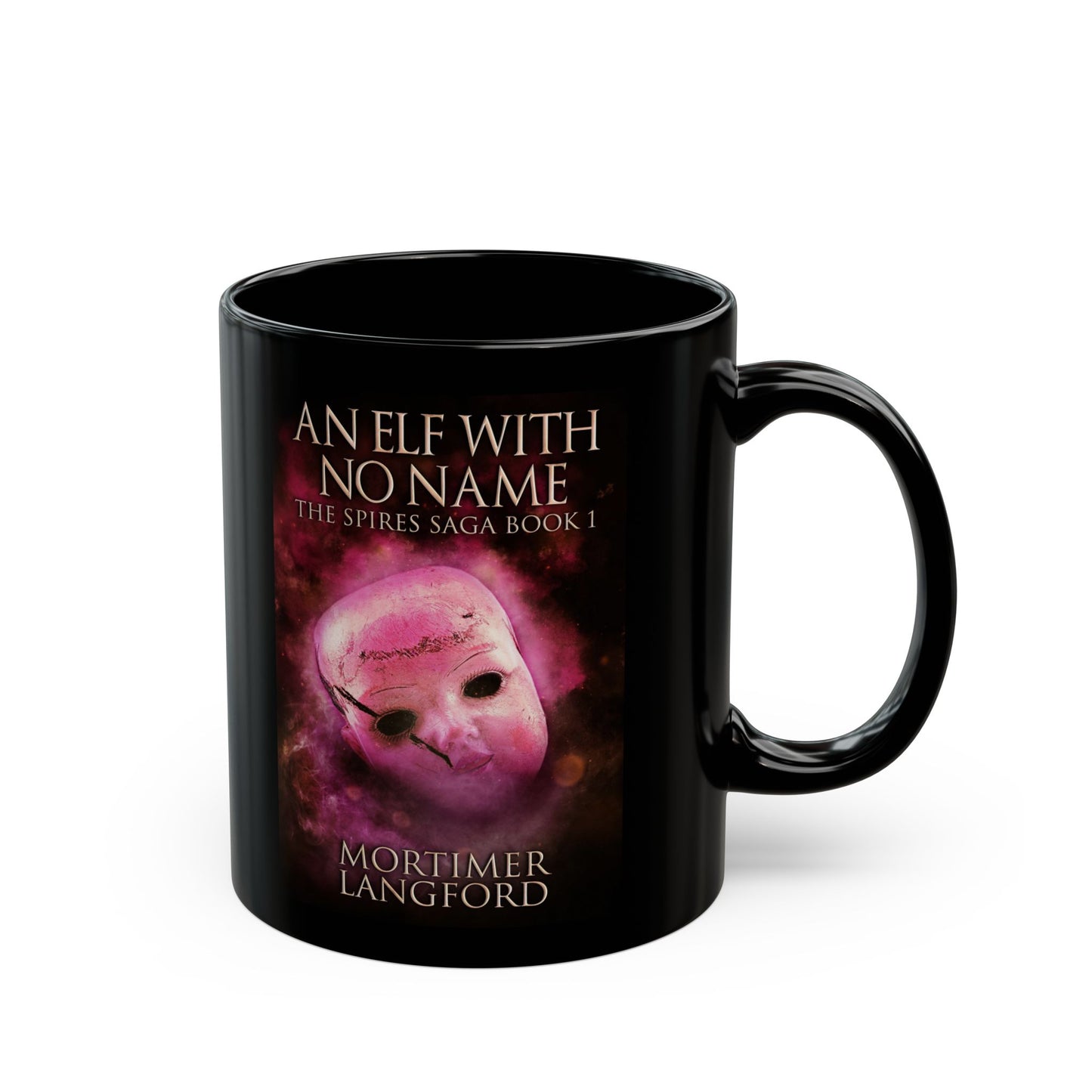 An Elf With No Name - Black Coffee Mug