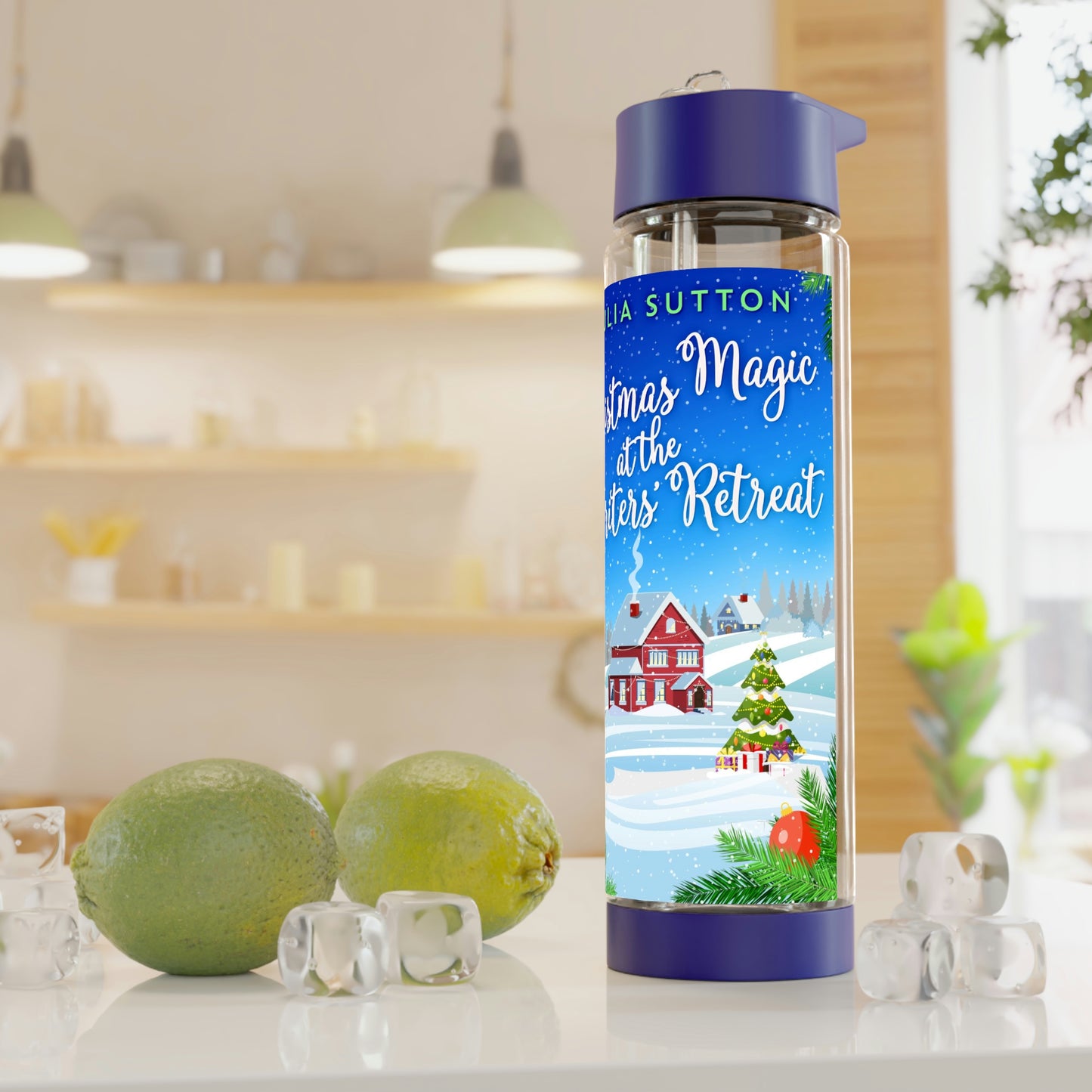 Christmas Magic At The Writers' Retreat - Infuser Water Bottle