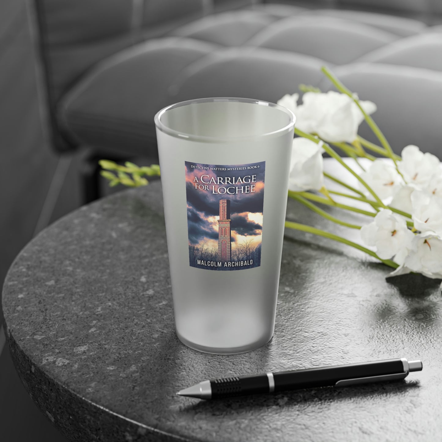 A Carriage For Lochee - Frosted Pint Glass