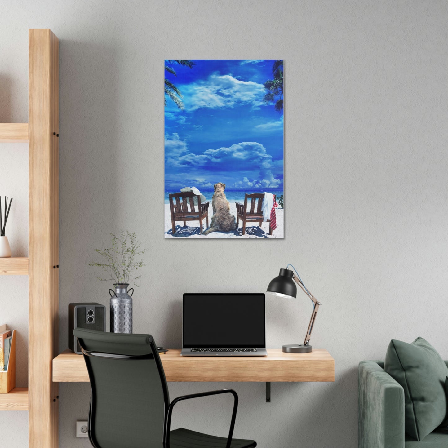 Doggy At The Beach - Canvas