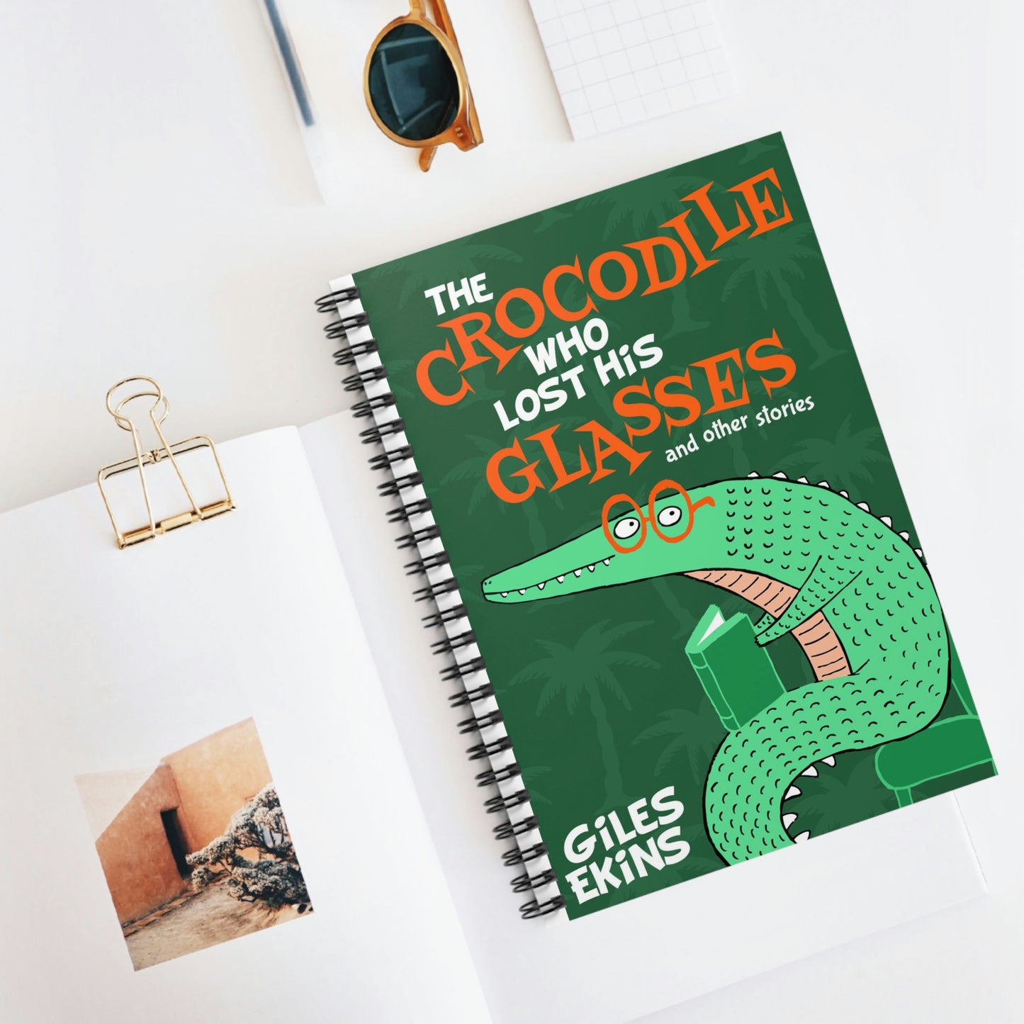 The Crocodile Who Lost His Glasses - Spiral Notebook