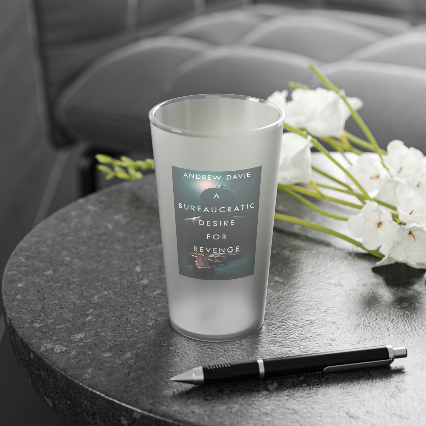 A Bureaucratic Desire For Revenge - Frosted Pint Glass