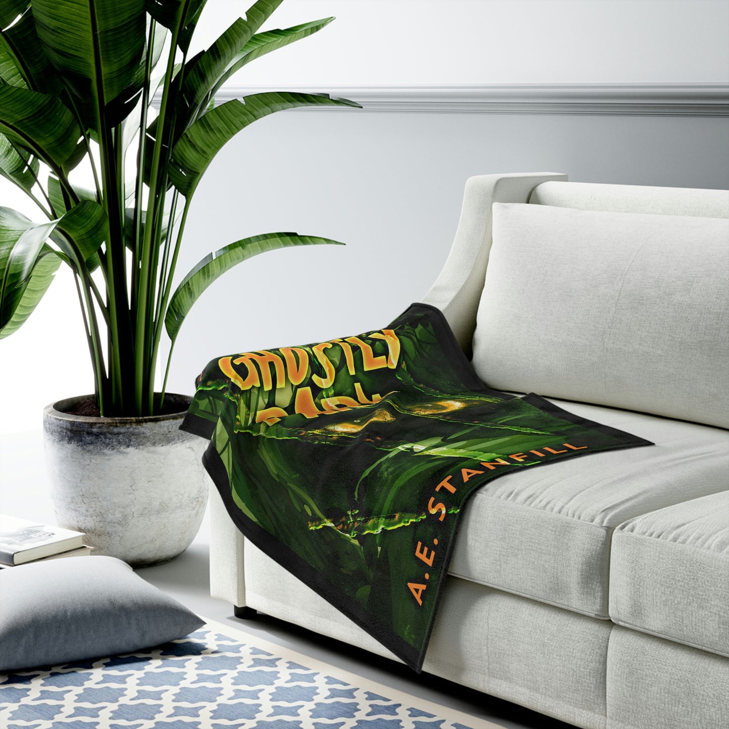 Ghostly Park - Velveteen Plush Blanket