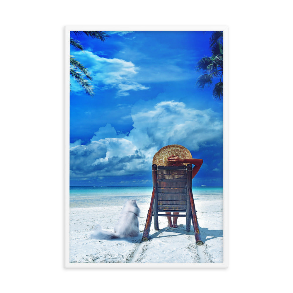 Sunbathing - Framed Poster