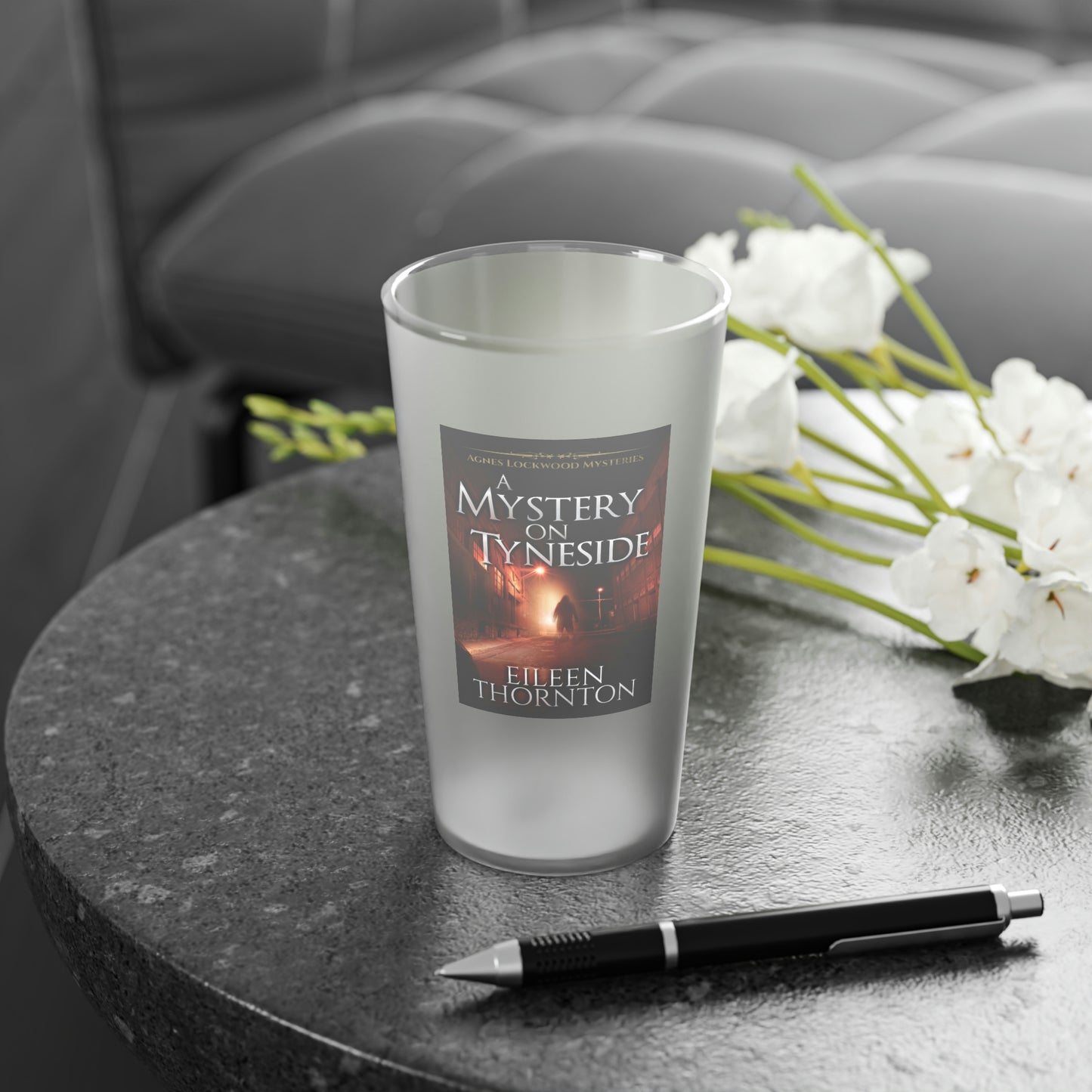 A Mystery On Tyneside - Frosted Pint Glass