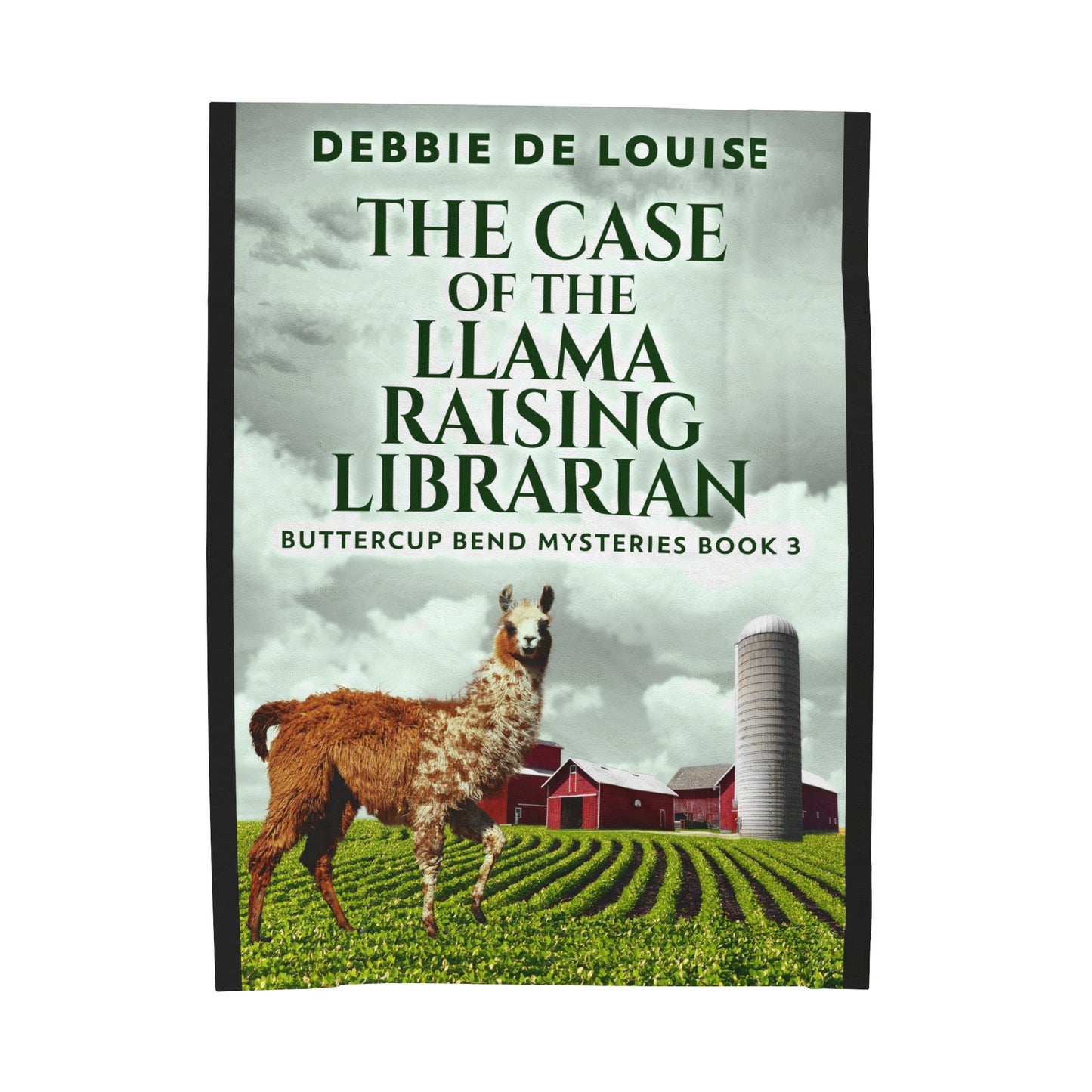 The Case of the Llama Raising Librarian - Velveteen Plush Blanket