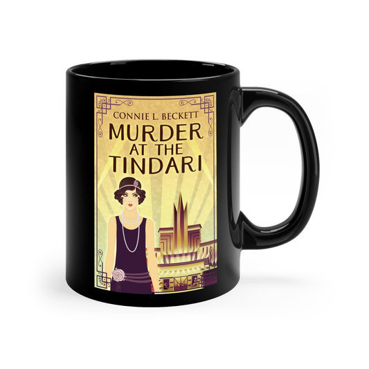 Murder At The Tindari - Black Coffee Mug