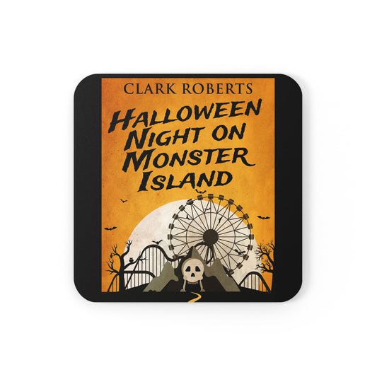 Halloween Night On Monster Island - Corkwood Coaster Set