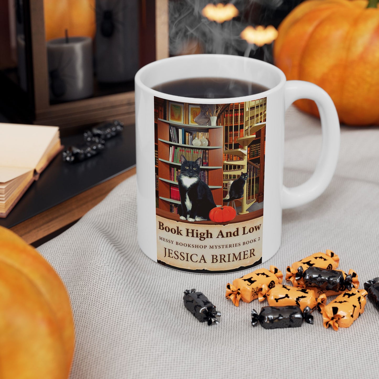 Book High And Low - White Coffee Mug