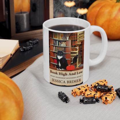 Book High And Low - White Coffee Mug