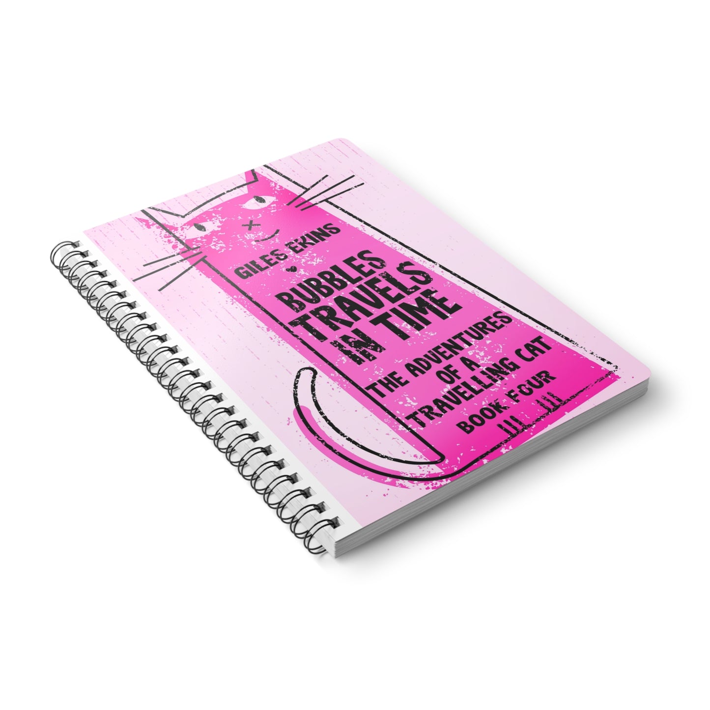Bubbles Travels In Time - A5 Wirebound Notebook