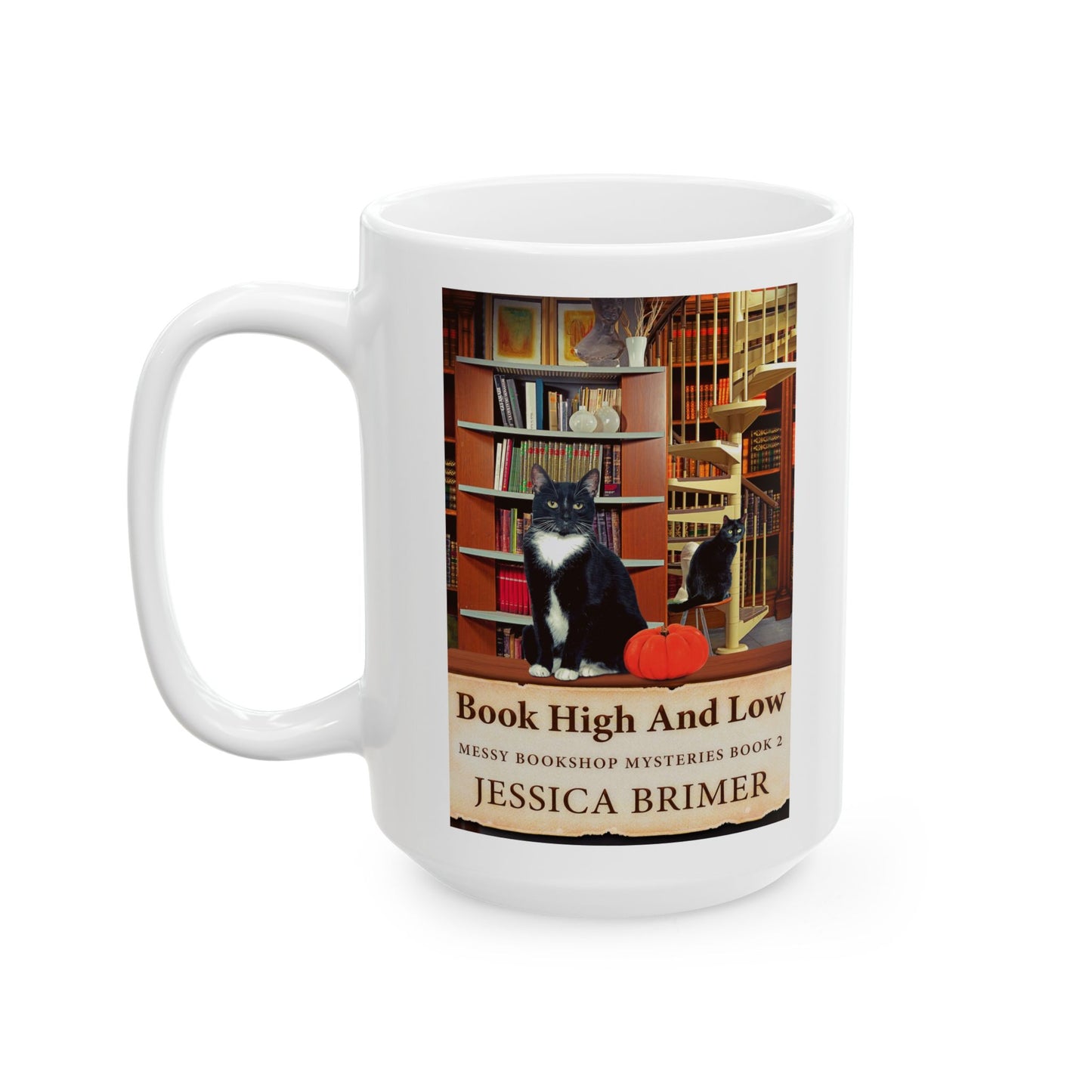 Book High And Low - White Coffee Mug