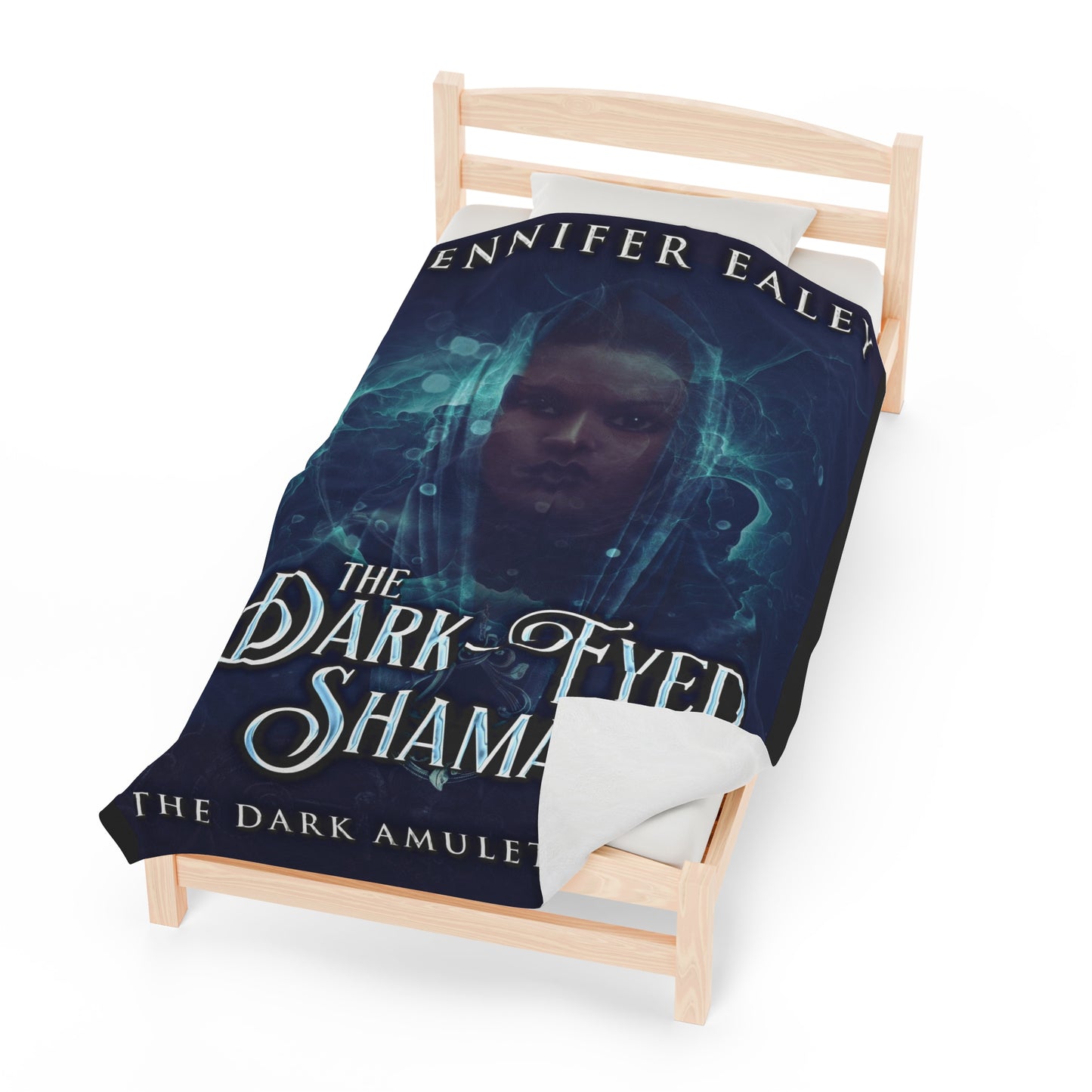 The Dark-Eyed Shaman - Velveteen Plush Blanket