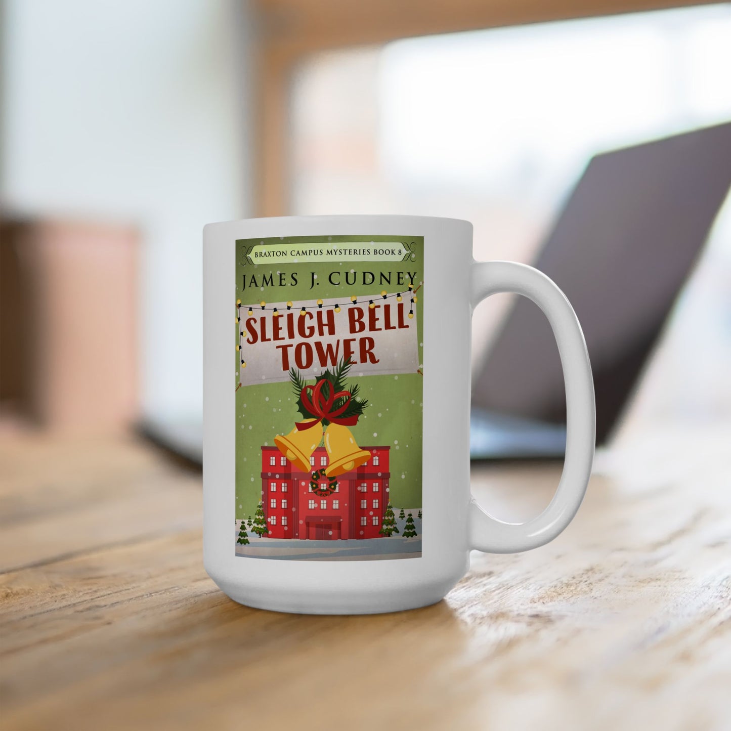 Sleigh Bell Tower - White Coffee Mug