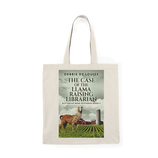 The Case of the Llama Raising Librarian - Natural Tote Bag