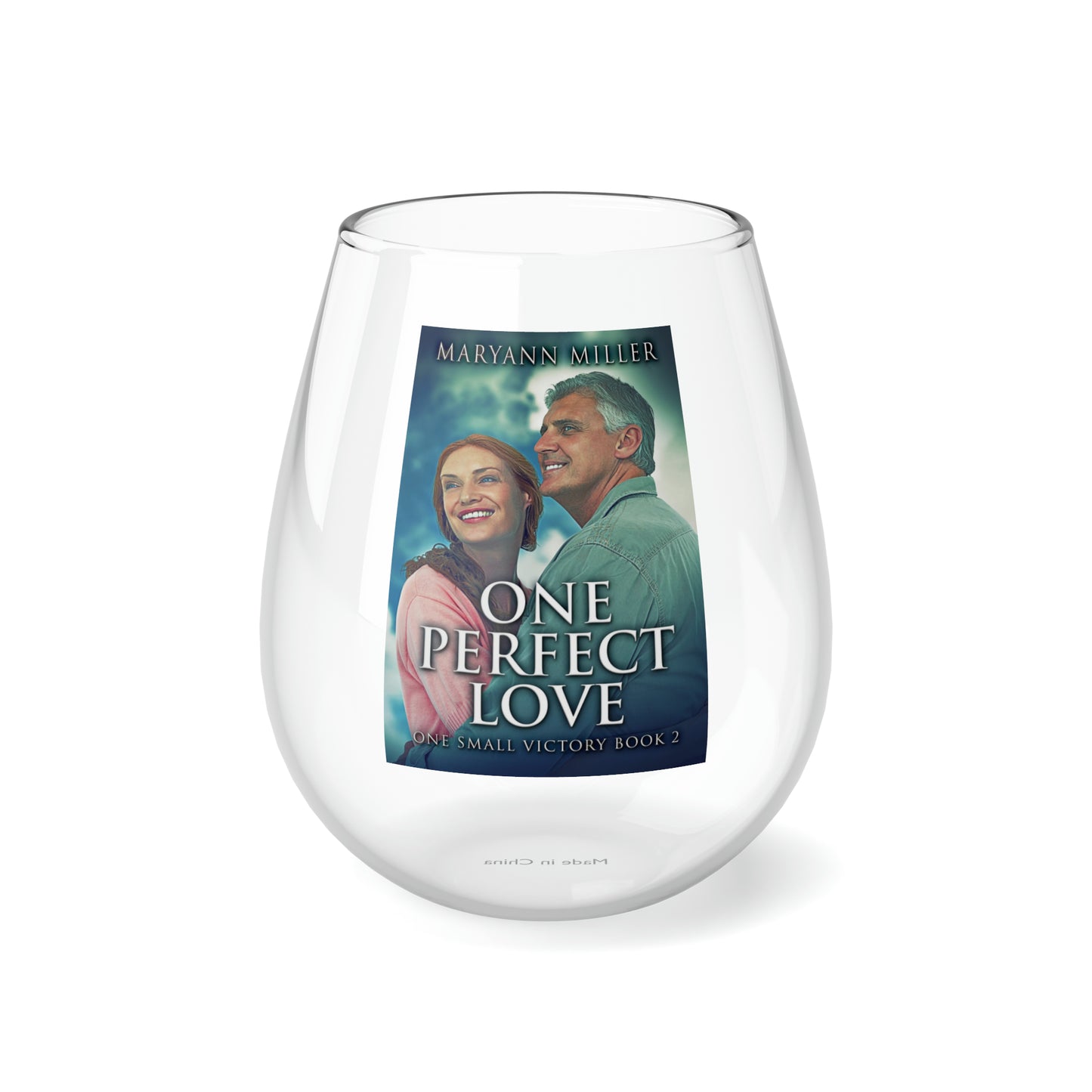 One Perfect Love - Stemless Wine Glass, 11.75oz