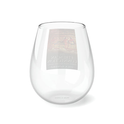The Etruscan Connection - Stemless Wine Glass, 11.75oz