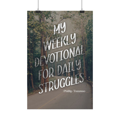 My Weekly Devotional for Daily Struggles - Poster