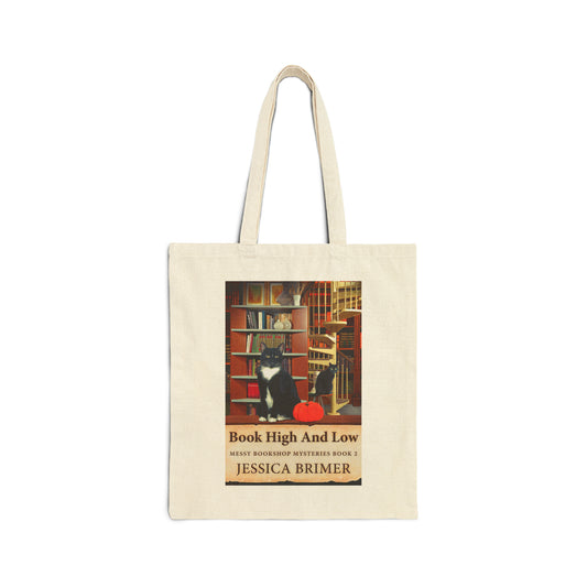 Book High And Low - Cotton Canvas Tote Bag