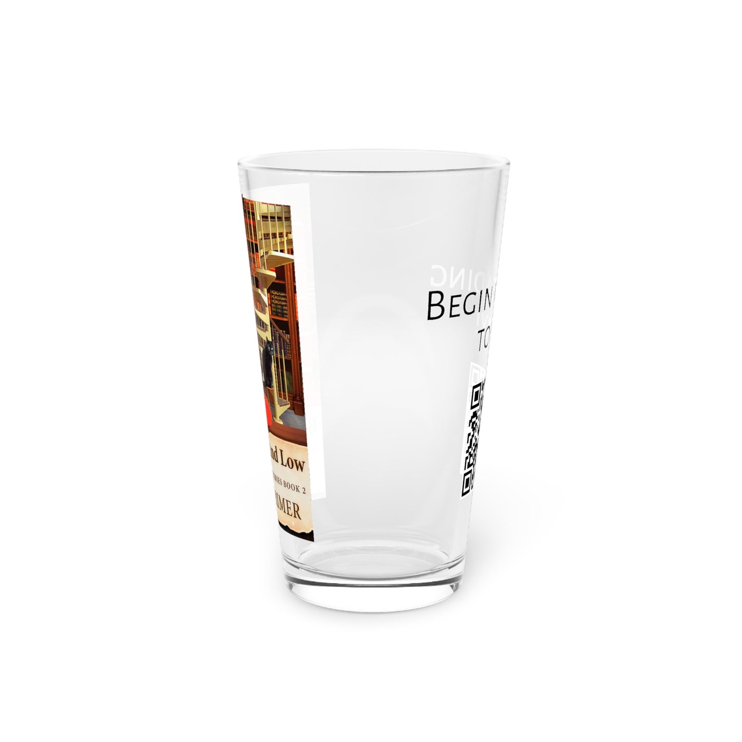 Book High And Low - Pint Glass