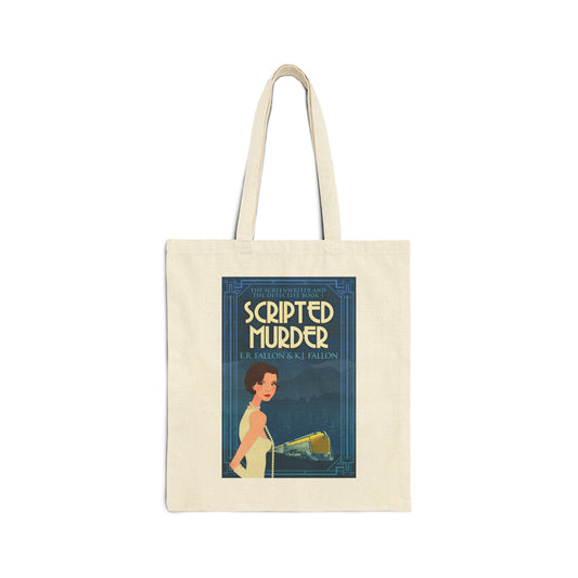 Scripted Murder - Cotton Canvas Tote Bag