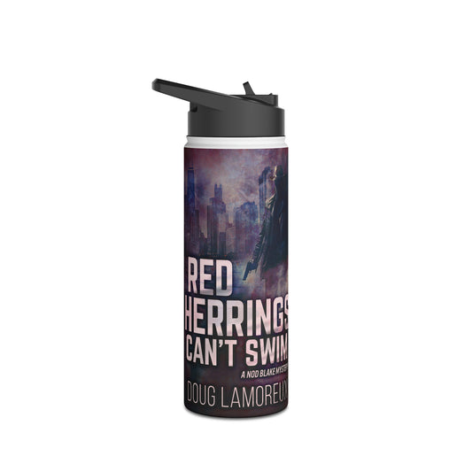 Red Herrings Can't Swim - Stainless Steel Water Bottle