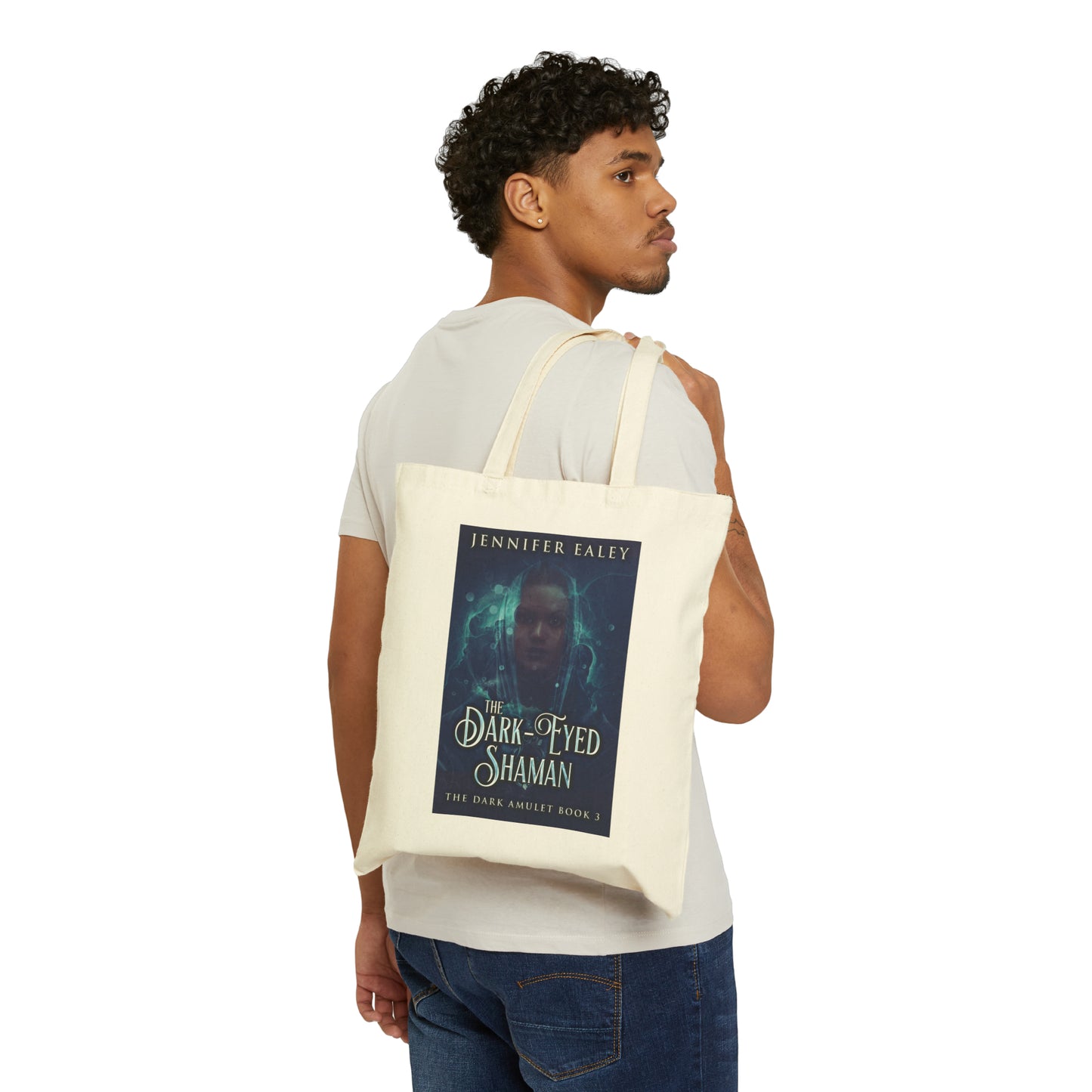 The Dark-Eyed Shaman - Cotton Canvas Tote Bag