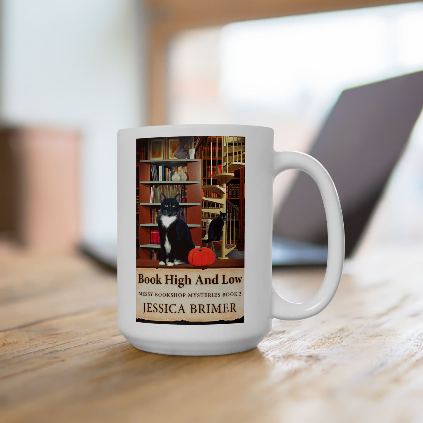 Book High And Low - White Coffee Mug