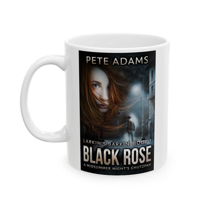 Black Rose - White Coffee Mug