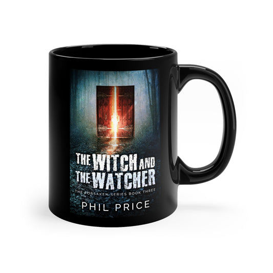 The Witch and the Watcher - Black Coffee Mug