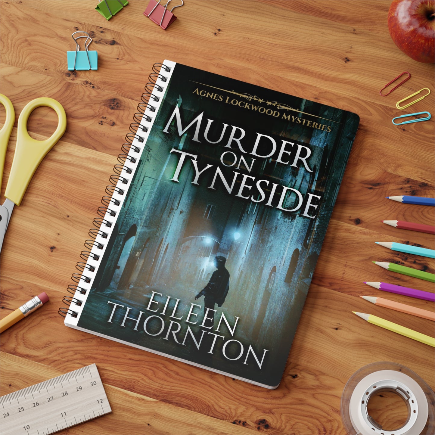 Murder on Tyneside - A5 Wirebound Notebook