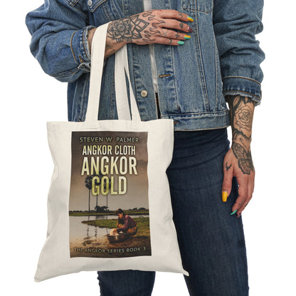 Angkor Cloth, Angkor Gold - Natural Tote Bag