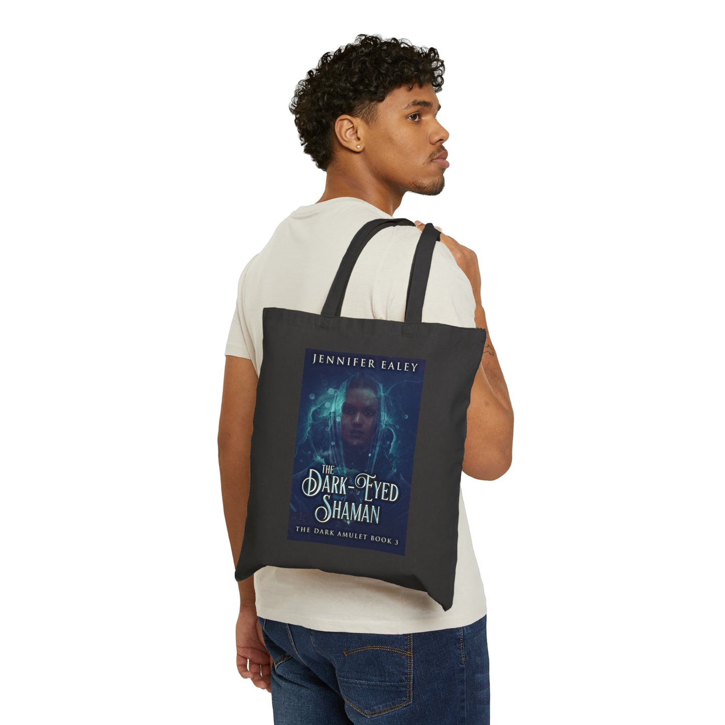 The Dark-Eyed Shaman - Cotton Canvas Tote Bag