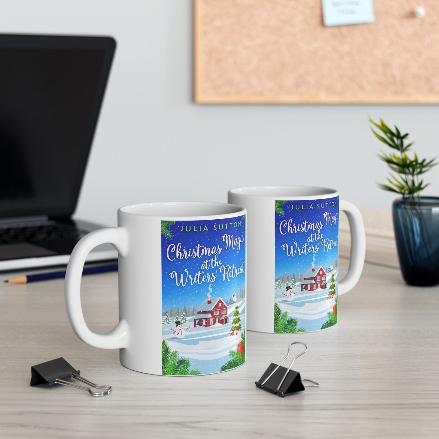 Christmas Magic At The Writers' Retreat - White Coffee Mug