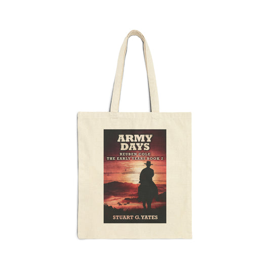 Army Days - Cotton Canvas Tote Bag