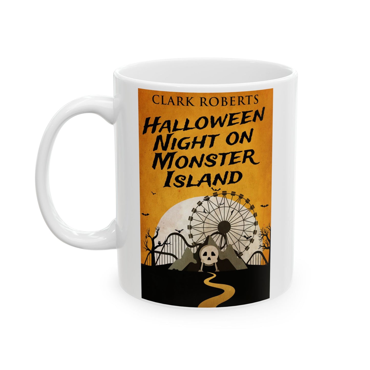 Halloween Night On Monster Island - White Coffee Mug