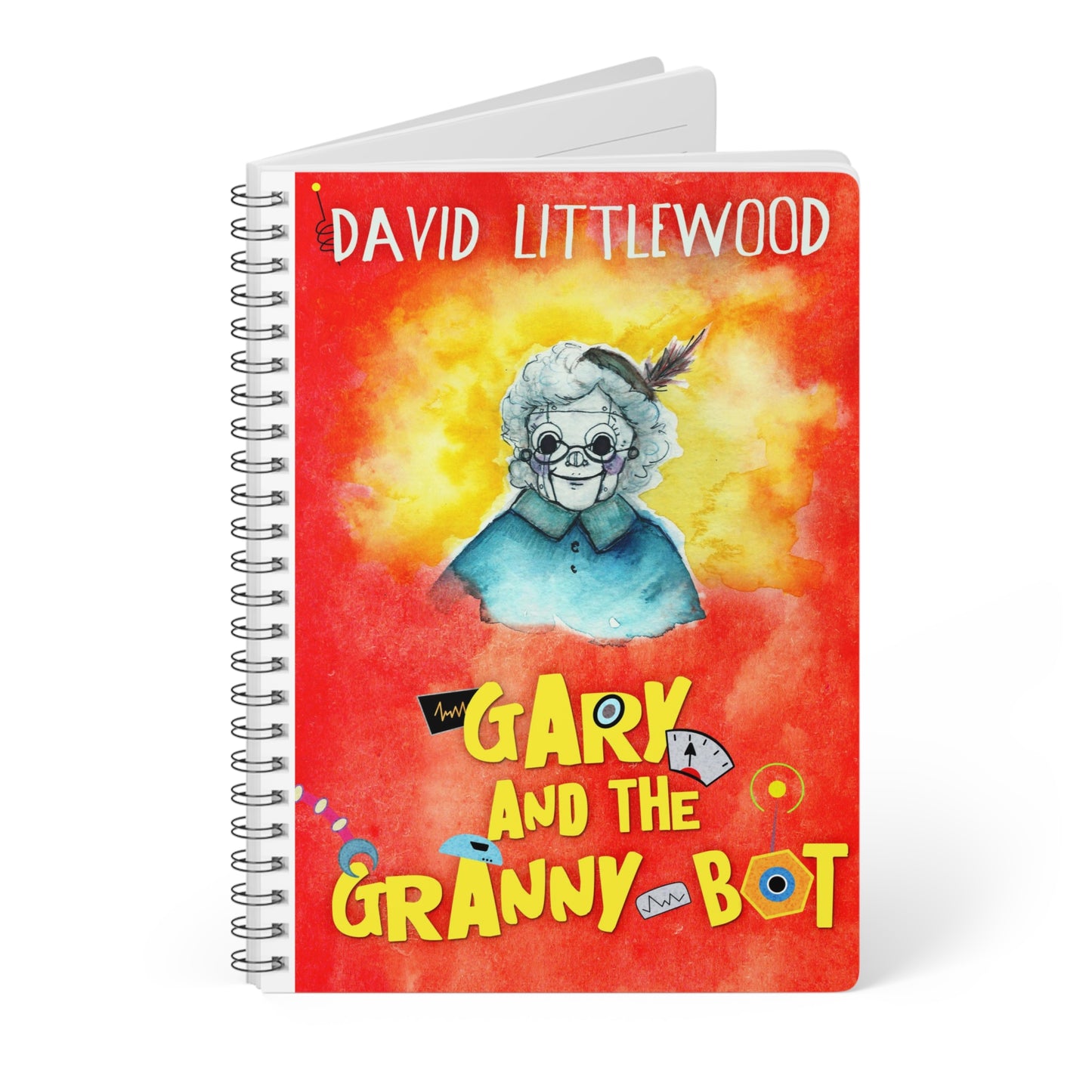 Gary And The Granny-Bot - A5 Wirebound Notebook