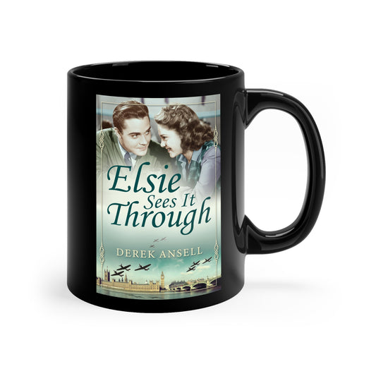 Elsie Sees It Through - Black Coffee Mug