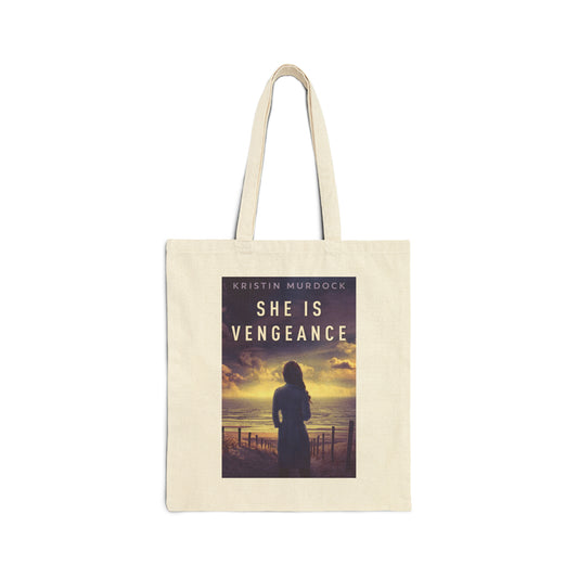 She Is Vengeance - Cotton Canvas Tote Bag