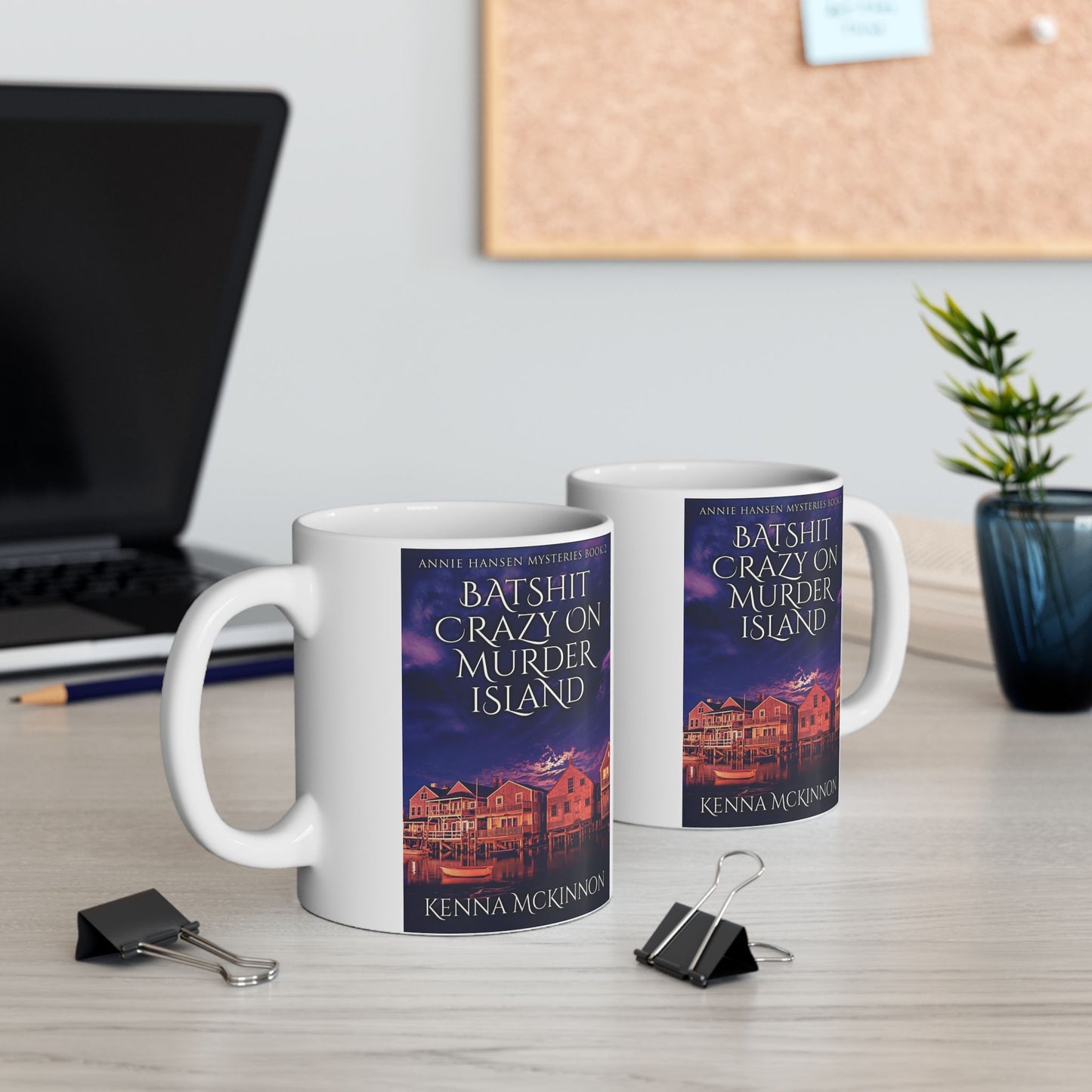 Batshit Crazy On Murder Island - White Coffee Mug