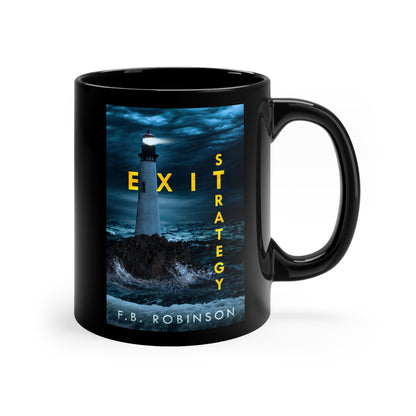 Exit Strategy - Black Coffee Mug