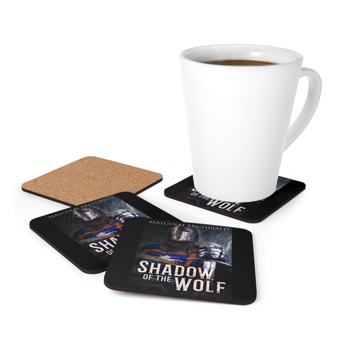 Shadow of the Wolf - Corkwood Coaster Set